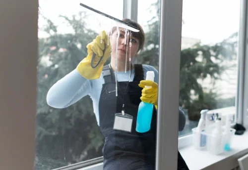 Nettoyage de vitres intérieures et extérieures à la Champenoise